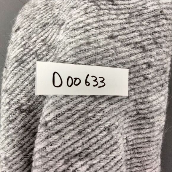 Zara Knit Pullover Sweater Womens Small Gray Marled V-Neck Italian Yarn Ribbed - Picture 11 of 11